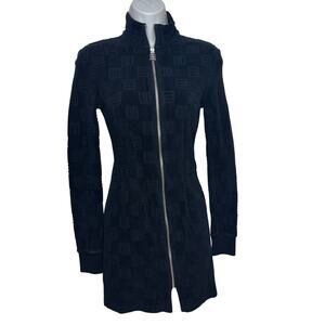 Ambush Monogram Cutted Zip Long Sleeve Zip Mini Dress XXS